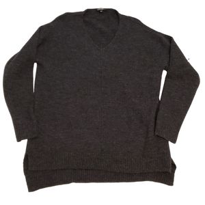 George Fuzzy Heathered Gray Wool Blend Sweater